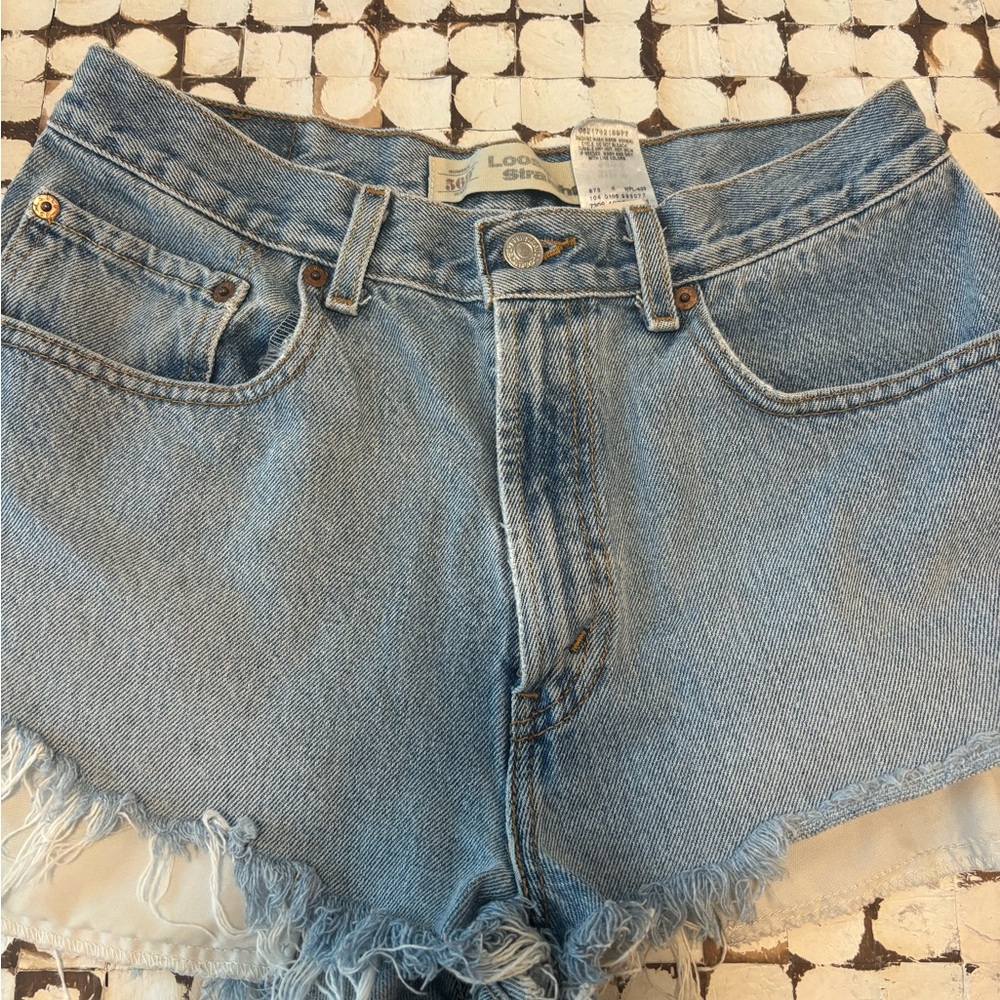 Levi's Women's Blue Denim Shorts